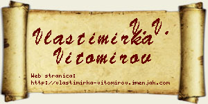 Vlastimirka Vitomirov vizit kartica